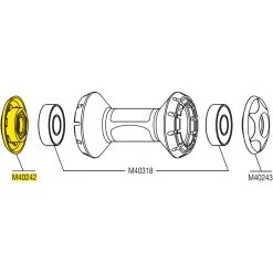 Mavic Axle Cap / Nut Adjuster Road Bike - M40242 -Mavic 136101 00 d 233379