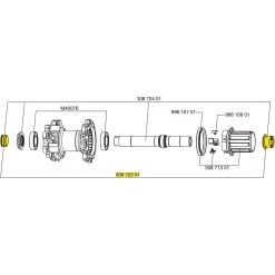 Mavic Axle Adapter For Crossmax SLR 2012 Rear Wheel To 12x135mm - 30872201