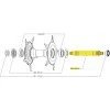 Mavic Front Wheel Axle For Cosmic Carbone Ultimate - 36645801