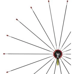 Mavic Spokes 283.5mm For Ksyrium Elite 2016 Red Front Wheel (9 Pieces) - V2272201 - Black/red