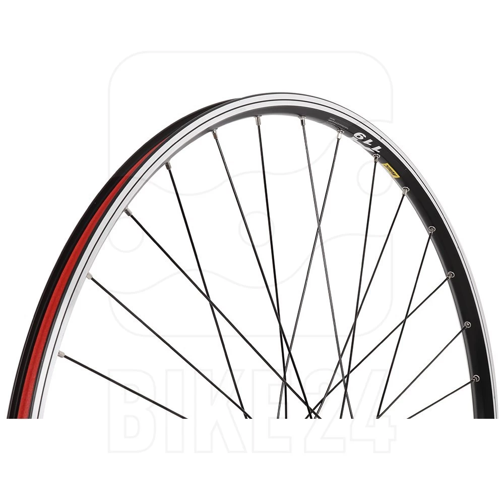 Shimano | Mavic - Deore Trekking FH-T610 | A 119 - 28 Inch Rear Wheel - Rim Brakes - QR - Black/silver 4 Shimano | Mavic - Deore Trekking FH-T610 | A 119 - 28 Inch Rear Wheel - Rim Brakes - QR - Black/silver - Image 3