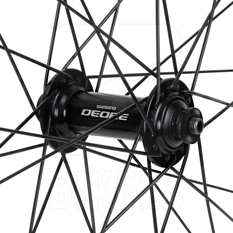 Shimano | Mavic - Deore Trekking HB-T610 | A319 - 28 Inch Front Wheel - Rim Brake - QR - Black/silver 4 Shimano | Mavic - Deore Trekking HB-T610 | A319 - 28 Inch Front Wheel - Rim Brake - QR - Black/silver - Image 2