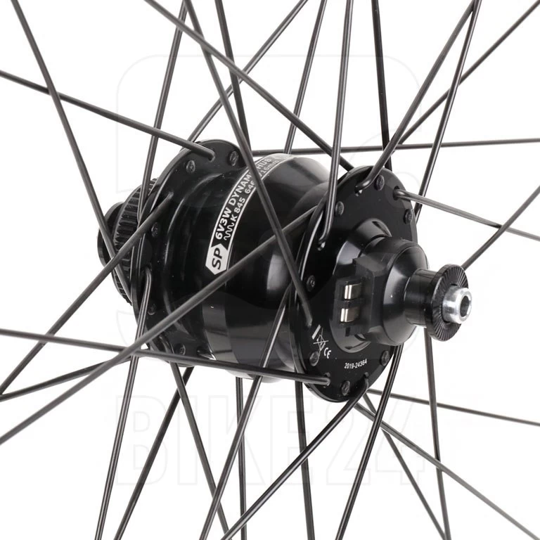 Shutter Precision | Mavic - PL-8 | XC 321 - 28 / 29 Inches Front Wheel With Hub Dynamo - Centerlock - QR - Black 4 Shutter Precision | Mavic - PL-8 | XC 321 - 28 / 29 Inches Front Wheel With Hub Dynamo - Centerlock - QR - Black - Image 2
