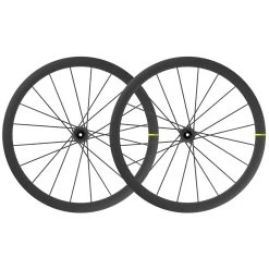 Mavic Cosmic Ultimate T Disc Carbon Wheelset - Tubular - Centerlock - FW: 12x100/QR | RW: 12x142mm/QR - Black