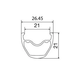 Mavic Rim For Crossride Disc - 26" | Clincher -Mavic mavic crossride fts x 26 d 1247969 1500513