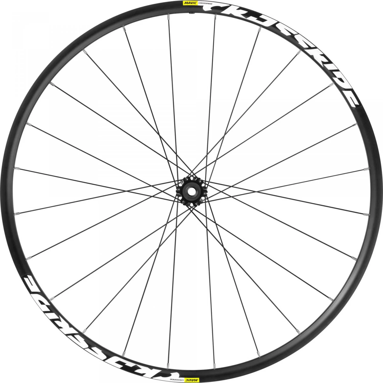 Mavic Crossride FTS-X 26 Wheelset - 26" | Aluminum | Clincher | 6-Bolt | 15x100mm/QR 135 - HG - Black 4 Mavic Crossride FTS-X 26 Wheelset - 26" | Aluminum | Clincher | 6-Bolt | 15x100mm/QR 135 - HG - Black - Image 2