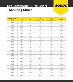 Mavic XA Elite II - MTB Shoes MTB Shoes | Bike-Discount 9 Mavic XA Elite II - MTB Shoes MTB Shoes | Bike-Discount -Mavic sizing mavic schuhe 1280x1280 8